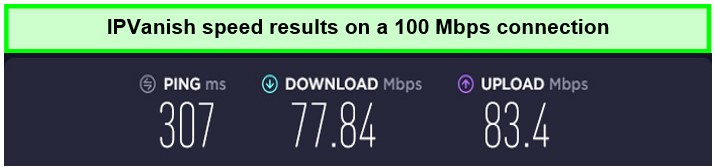 IPVanish-server-speed-test-in-Spain-highlighting-its-performance-in-the-VPNRanks-review.